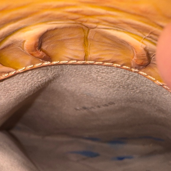 Brahmin Light Brown Croc-Embossed Tote - Picture 16 of 16